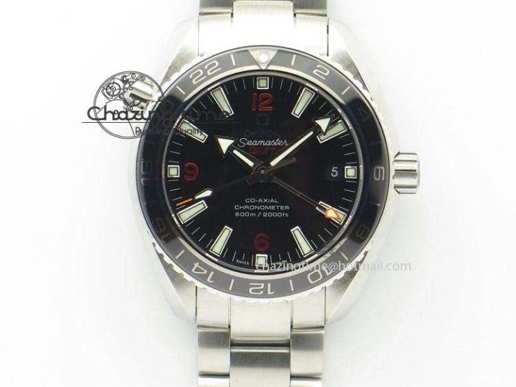 0120 Planet Ocean Master Chronometer Chrono DLC OM 1:1 Best Edition Black Dial On Nylon Strap A Chic 8103